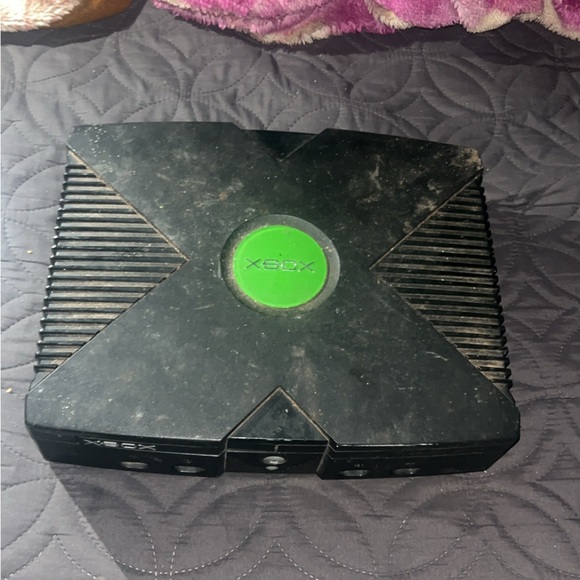 Xbox Console in Black and Green
